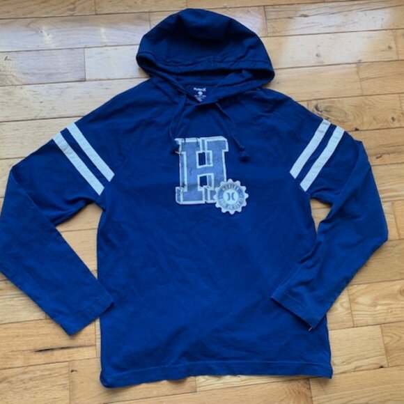 Hurley Blue Pullover Hoodie Size Small - Picture 2 of 7